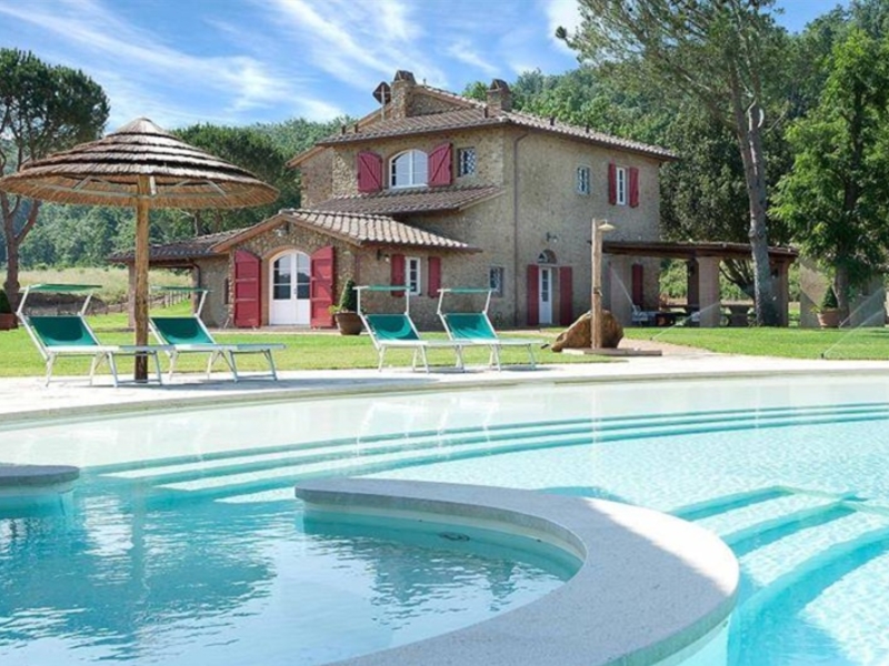 Group accommodation Podere Fonteinfrancia House view