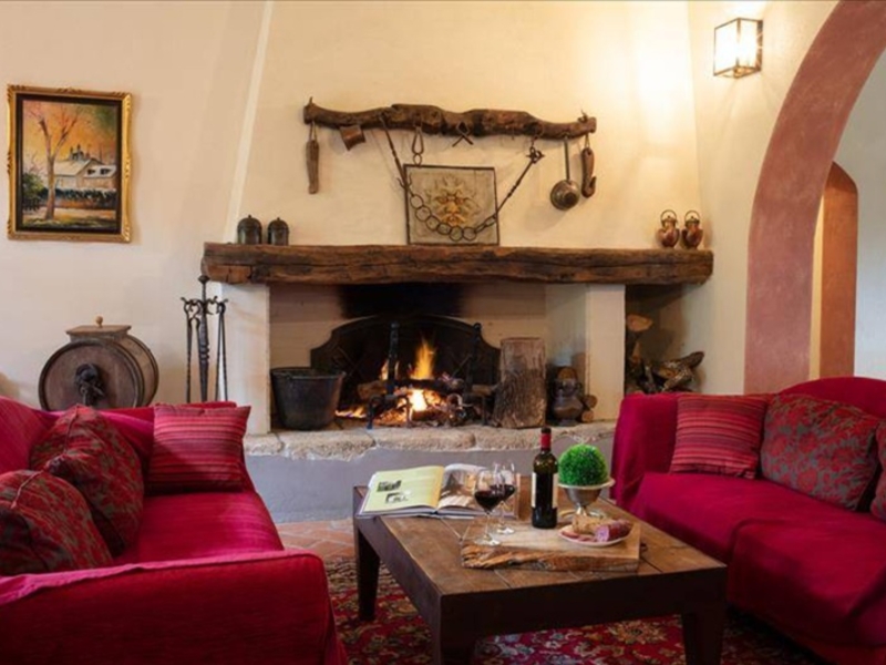 Group accommodation Podere Fonteinfrancia Living room