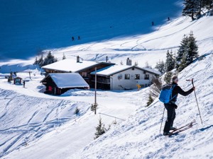 Gruppenhaus Auberge de Chindonne Lage Winter