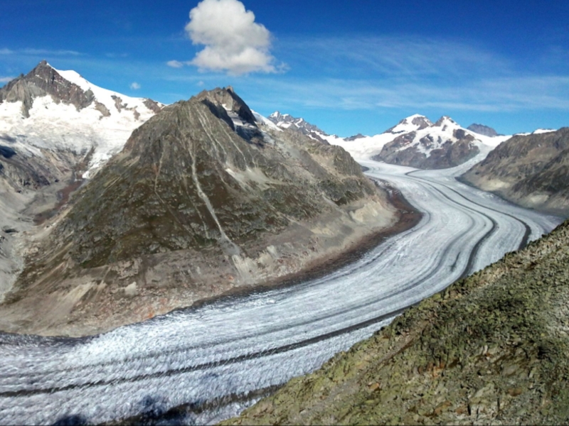 Le glacier d'Aletsch