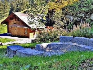Group accommodation Alpenlodge Barbecue area