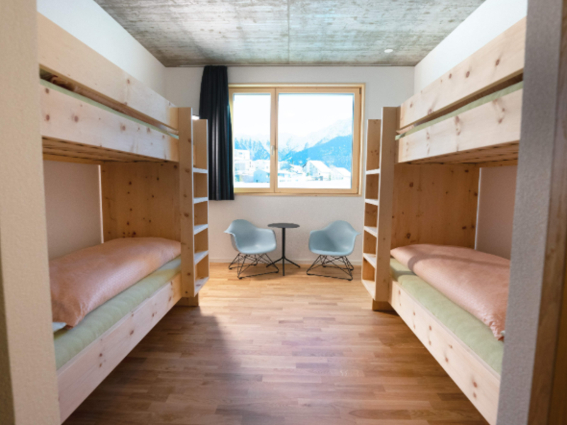 Jugendherberge wellnessHostel3000 Schlafzimmer