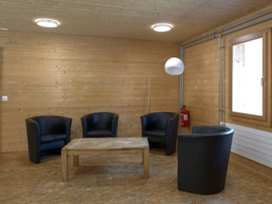 Ferienhaus Blinnensand Aufenthaltsraum