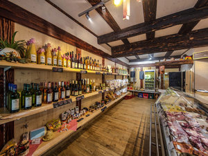 The farm shop with regional delicacies