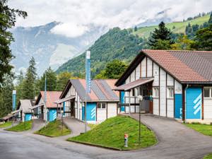 Gruppenunterkunft Sportcamp Melchtal Hausansicht Sommer