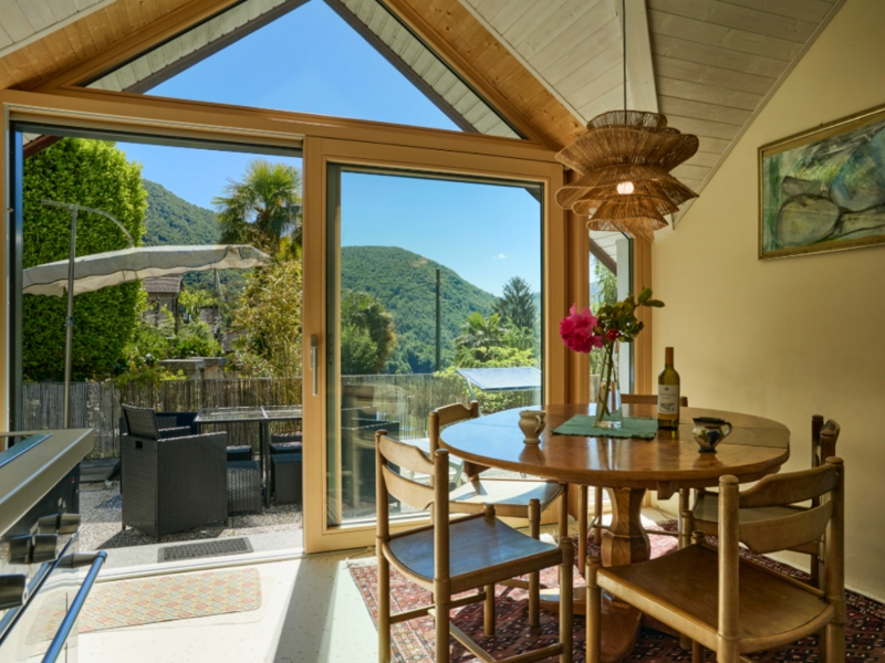 Ferienwohnung Wild Valley Ticino Vista Esszimmer