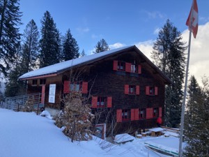Skihaus Herrenwald Hausansicht Winter