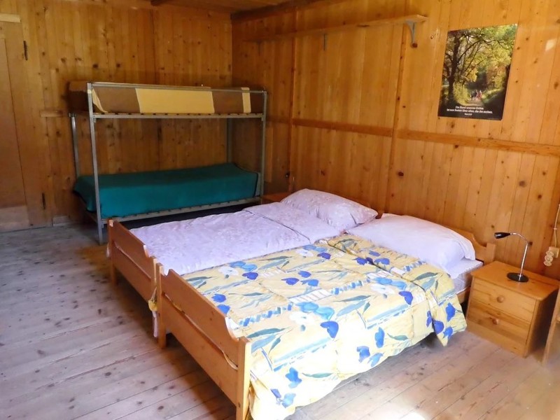 Ferienhaus Madulain Schlafzimmer