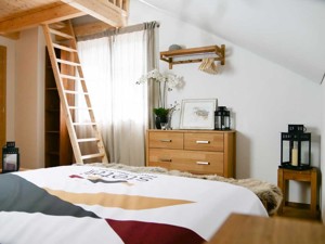 Ferienwohnung Tgiesa Solaria Schlafzimmer