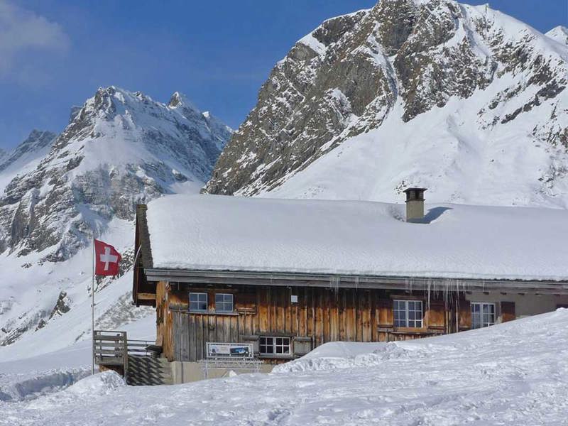 Cabane de ski Obererbs Vue de la maison hiver