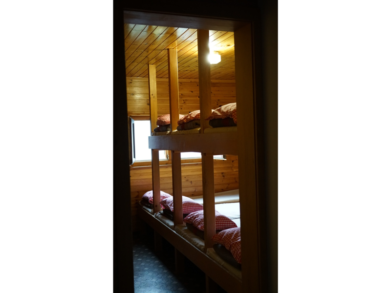 Skihütte Feselalp Schlafzimmer