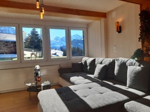 Ferienwohnung Chalet Im sunnigen Usblick Aussicht