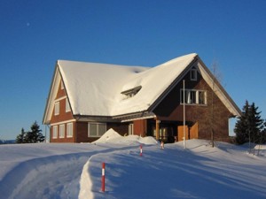 Maison du club Eseltritt Vue de la maison hiver