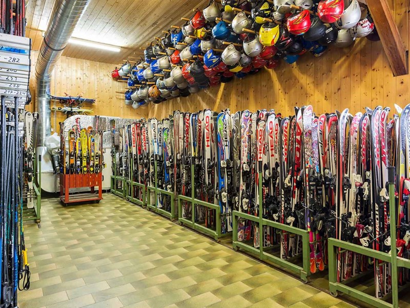 the in-house ski rental