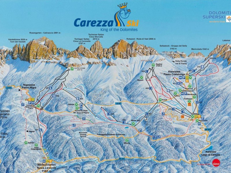 the piste map