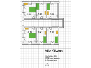 Group accommodation Villa Silvana Floor plan