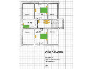 Group accommodation Villa Silvana Floor plan