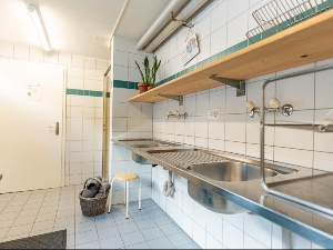 Camping Holzhäuschen auf dem Campingplatz Sanitary facilities