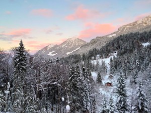 Naturfreundehaus Brünig Aussicht Winter