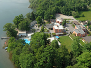 A bird's eye view of the centre