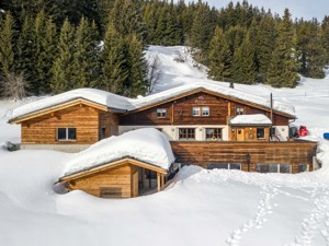 Ferienhaus Edelweisshütte Hausansicht Winter