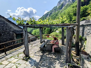 Ferienhaus Wild Valley Casa Pergola Aussicht