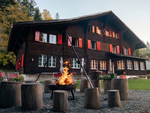 Friends of nature accommodation Grindelwald Barbecue area