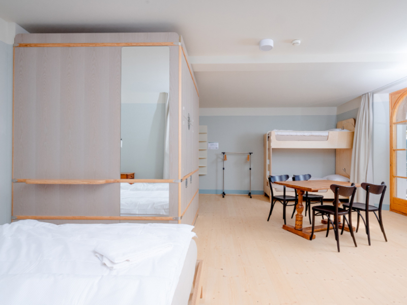 Jugendherberge Grand Hotel du Cervin Schlafzimmer