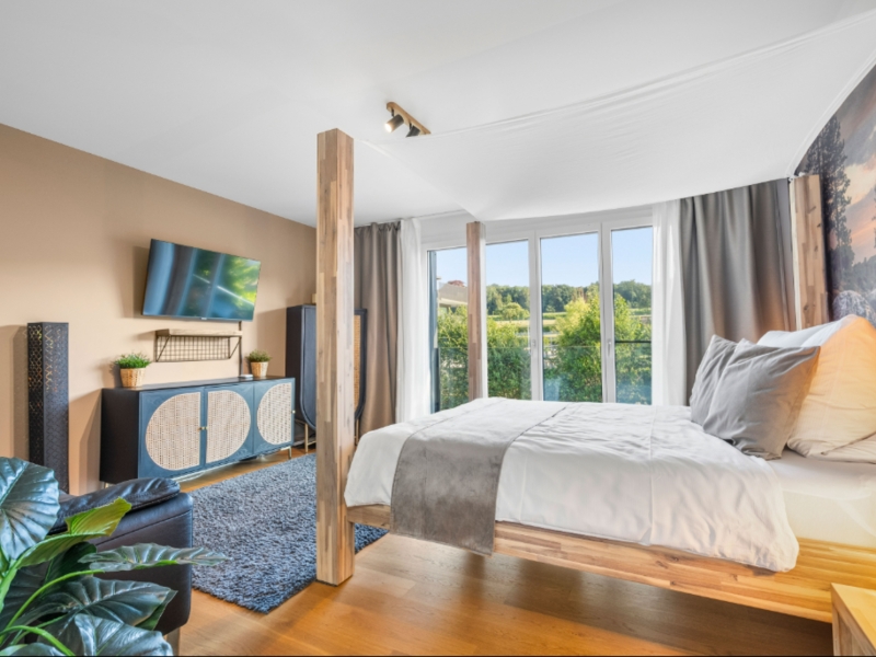 Haus Ferienhausträume Oase Bodensee Schlafzimmer