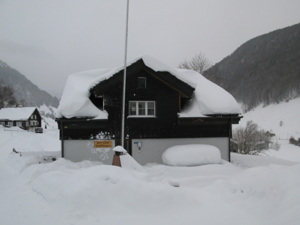 Cabane de ski Wülflingerhaus Vue de la maison hiver