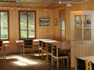 Group accommodation Kännelalp Dining room