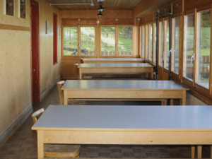 Group accommodation Kännelalp Common room