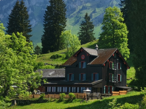 Group accommodation Kännelalp House view summer