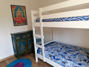 Ferienwohnung Floral House Schlafzimmer