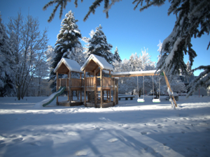 Gruppenhaus SJBZ Haus A Spielplatz