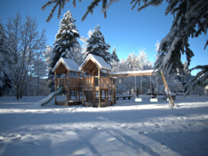 Gruppenhaus SJBZ Haus B Spielplatz
