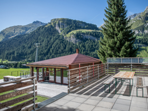 Maison de vacances Hüschera Lodge Terrasse