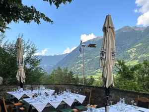 Group accommodation Schloss Neuhaus Terrace