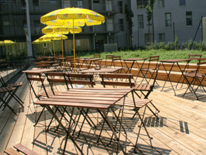 Jugendherberge Wien Brigittenau Terrasse