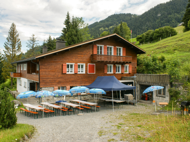 Group accommodation Mullern House view summer