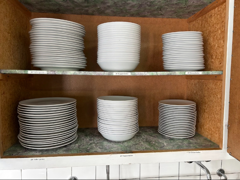 Group accommodation Mullern Kitchen