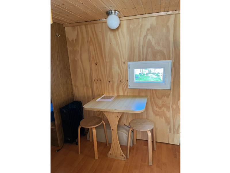 Camping Le Chandelier Chalets & Wohnmobile Esszimmer