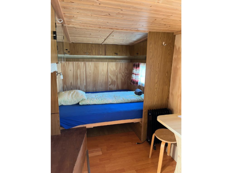 Camping Le Chandelier Chalets & Wohnmobile Schlafzimmer