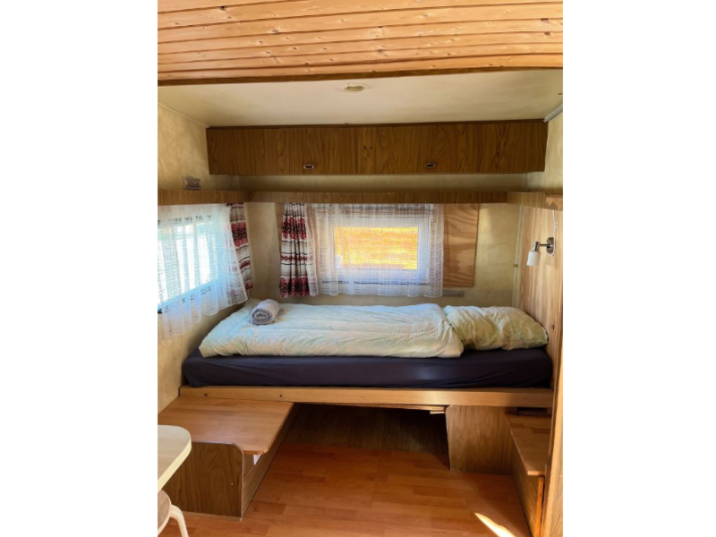 Camping Le Chandelier Chalets & Wohnmobile Schlafzimmer