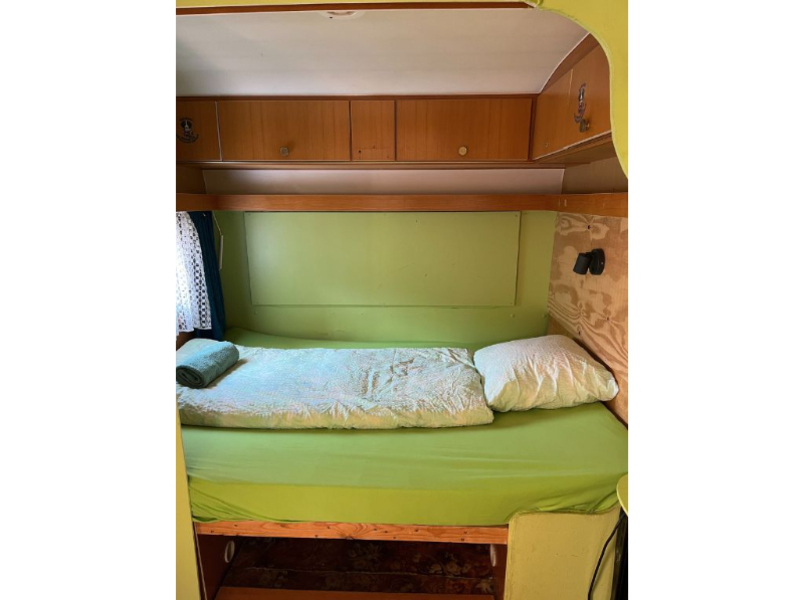 Camping Le Chandelier Chalets & Wohnmobile Schlafzimmer