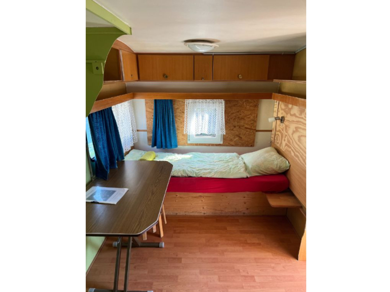 Camping Le Chandelier Chalets & Wohnmobile Schlafzimmer