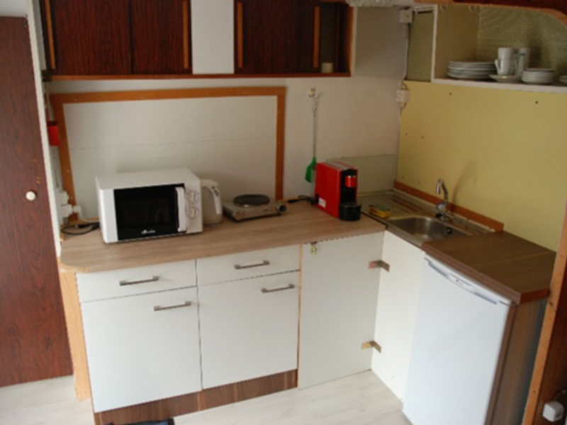 Camping Le Chandelier Chalets & Wohnmobile Kitchen