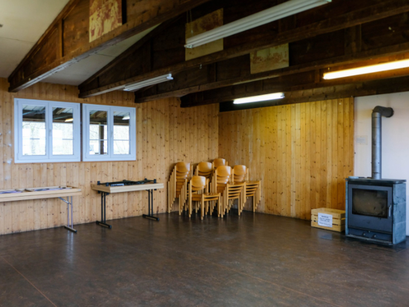 Boyscout camp Hentschenried Spiez Dining and lounge room