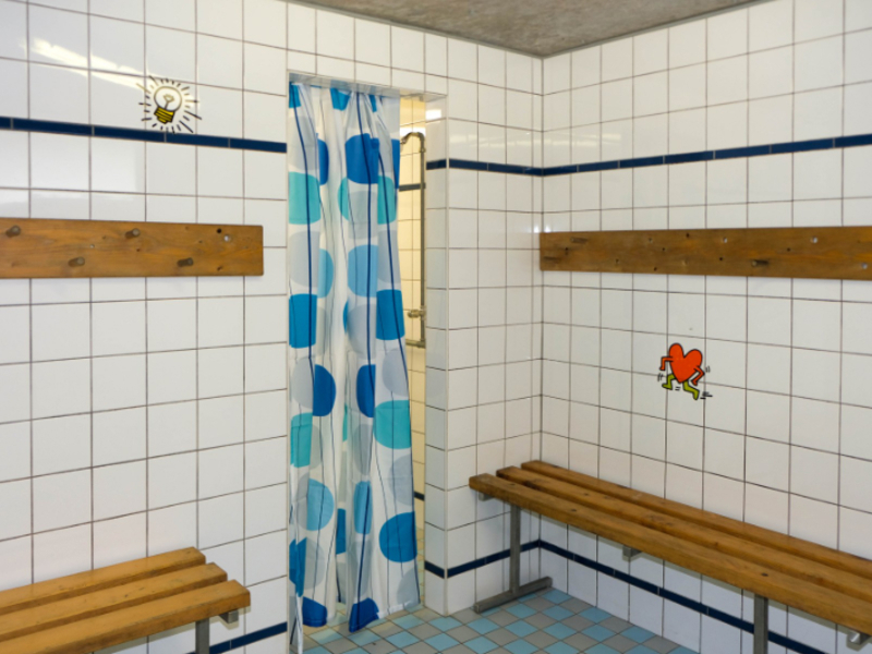 Boyscout camp Hentschenried Spiez Showers