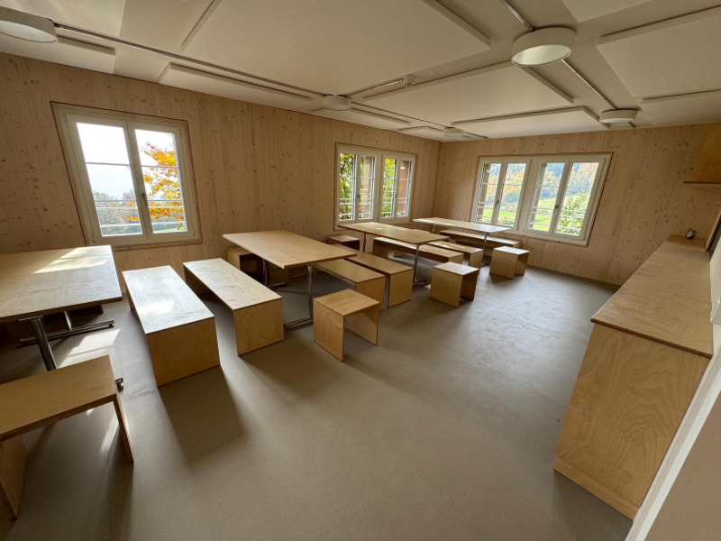 Pfadiheim Haselhaus Ess- und Aufenthaltsraum